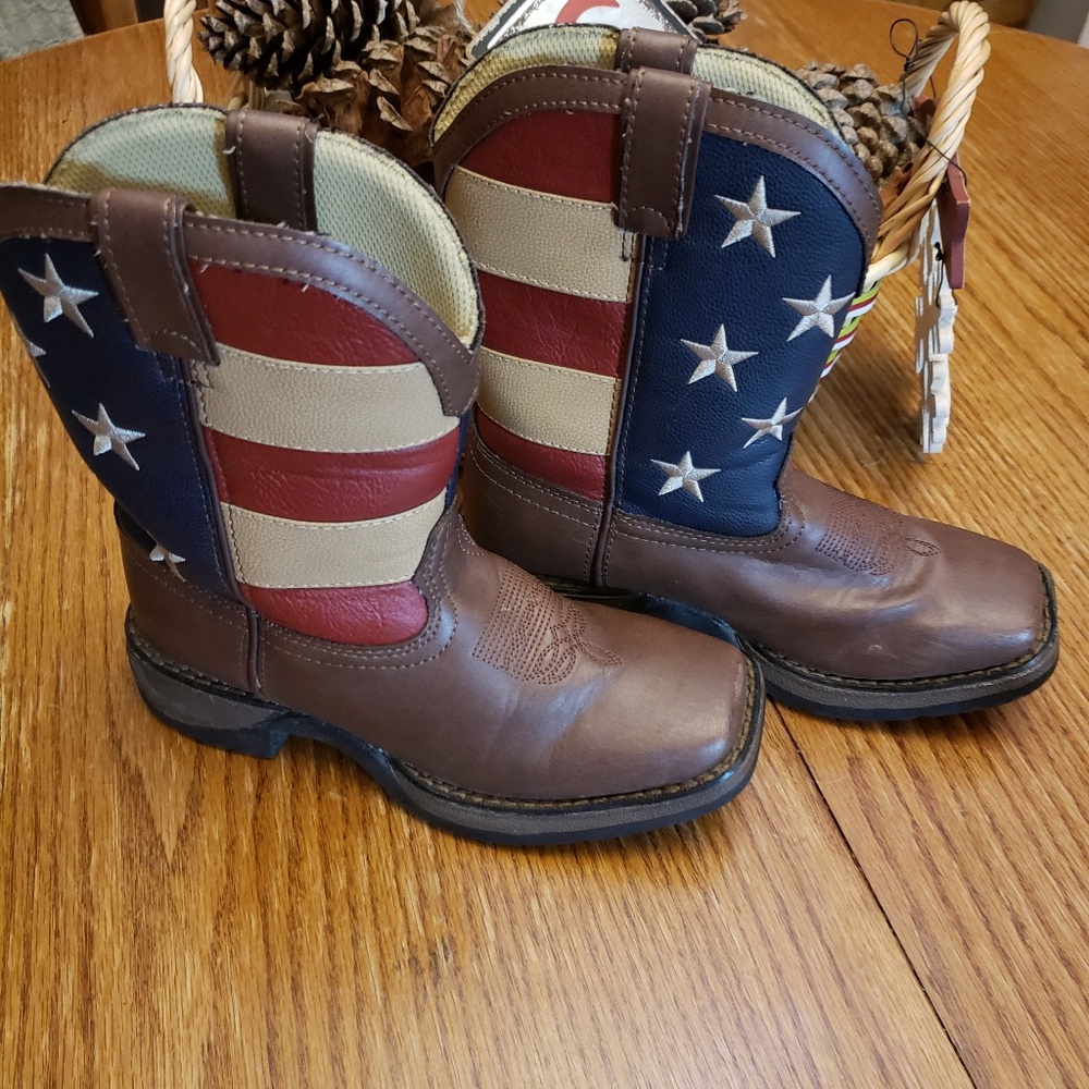 Boys American flag boots